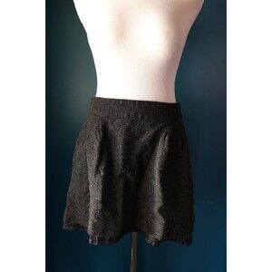 Old Navy Y2K Gray Wool Blend Mini Skirt Dark Academia Pleated Preppy Grunge 6